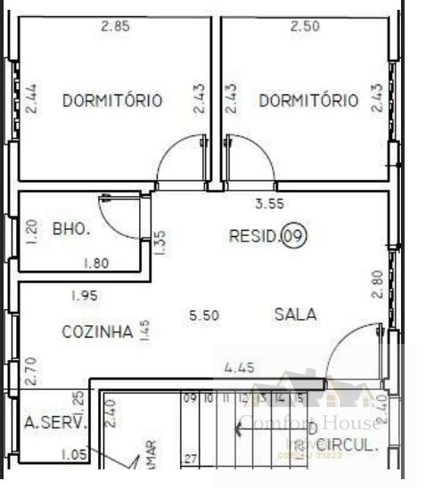 Casa, 2 quartos, 40 m² - Foto 9