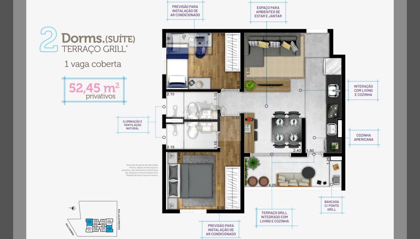 Apartamento, 2 quartos, 56 m² - Foto 18