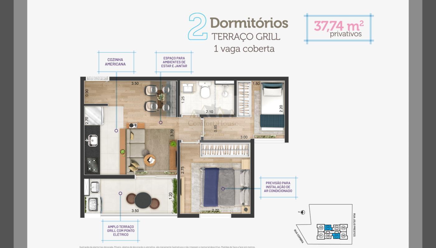 Apartamento, 2 quartos, 56 m² - Foto 17