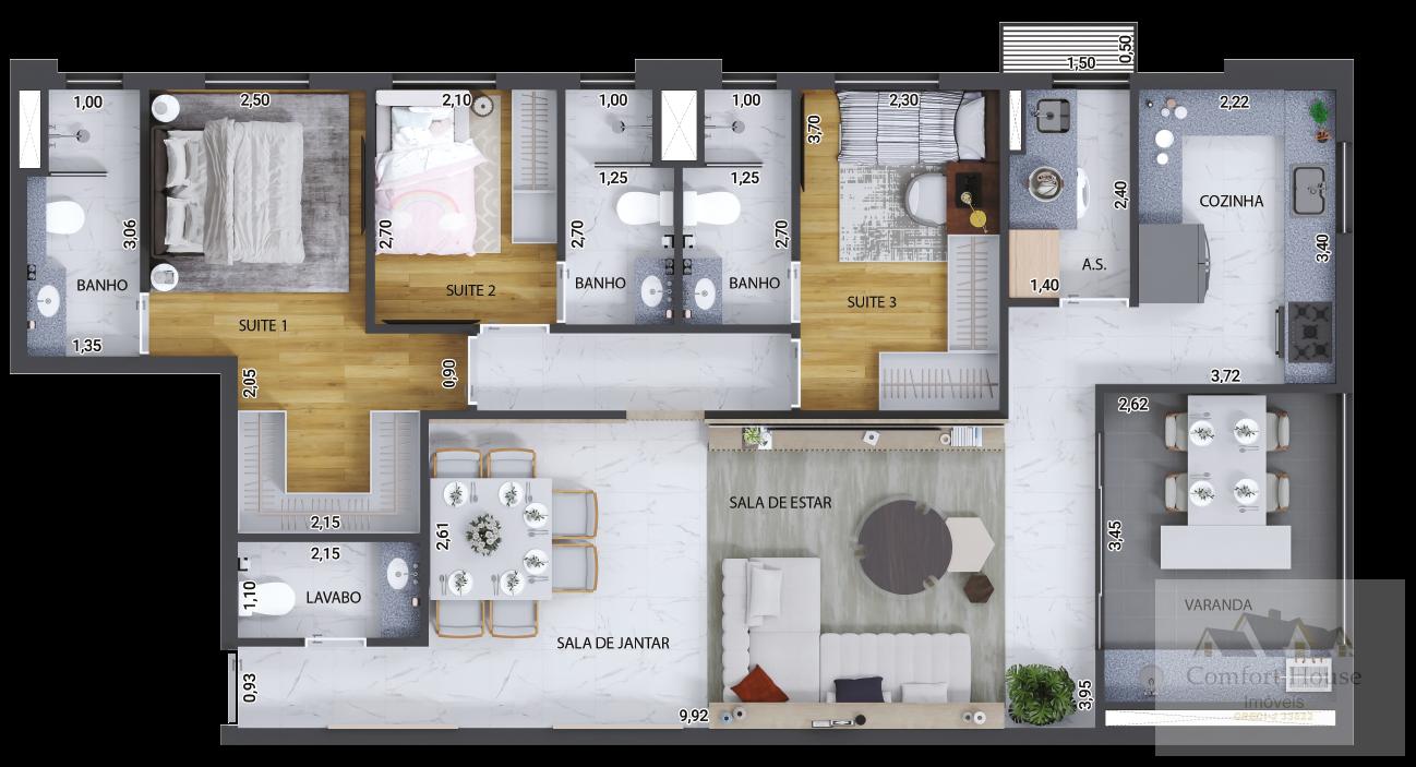 Apartamento, 3 quartos, 106 m² - Foto 36