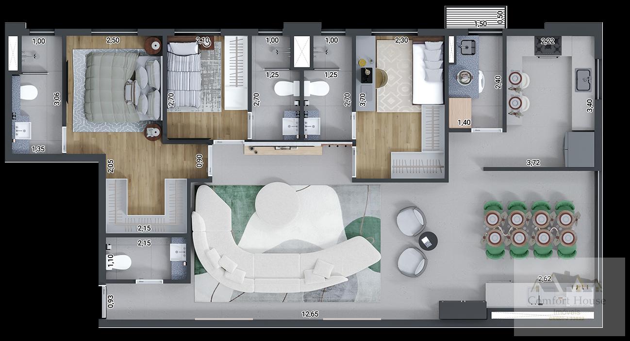 Apartamento, 3 quartos, 106 m² - Foto 38