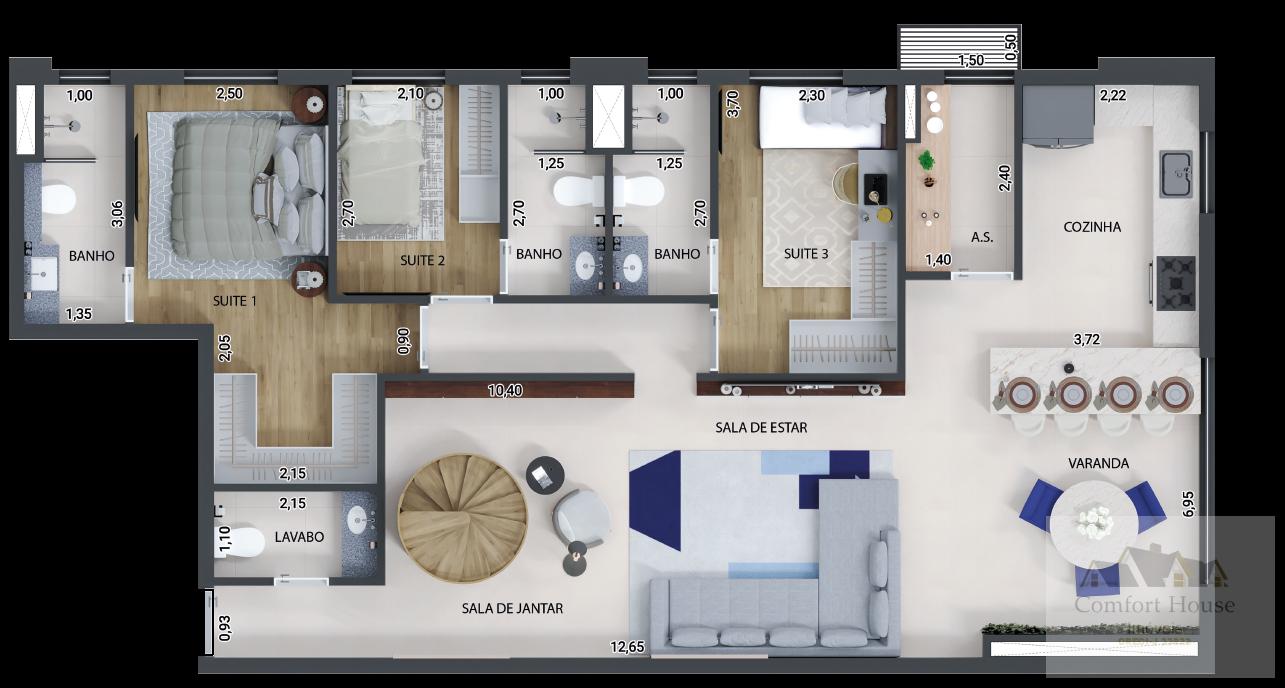 Apartamento, 3 quartos, 106 m² - Foto 40