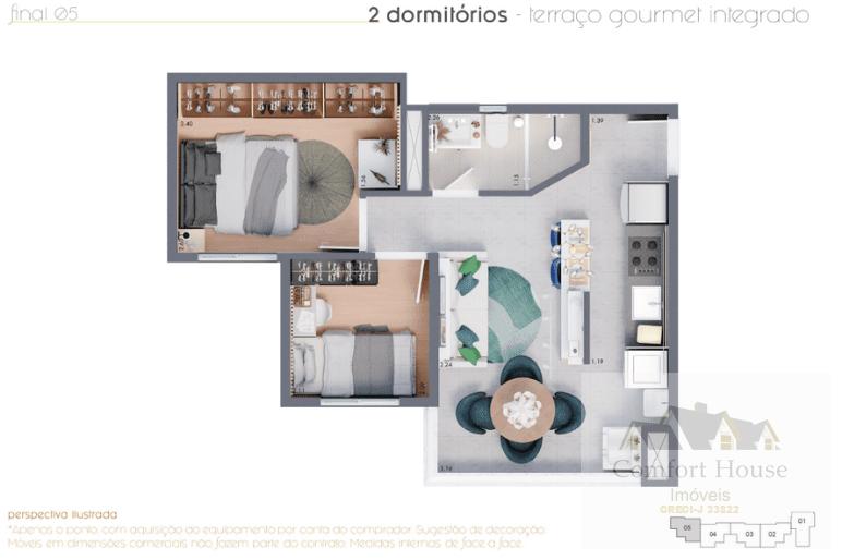Apartamento, 2 quartos, 37 m² - Foto 20