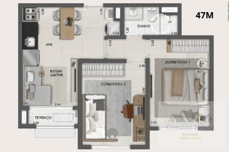 Apartamento, 3 quartos, 64 m² - Foto 28