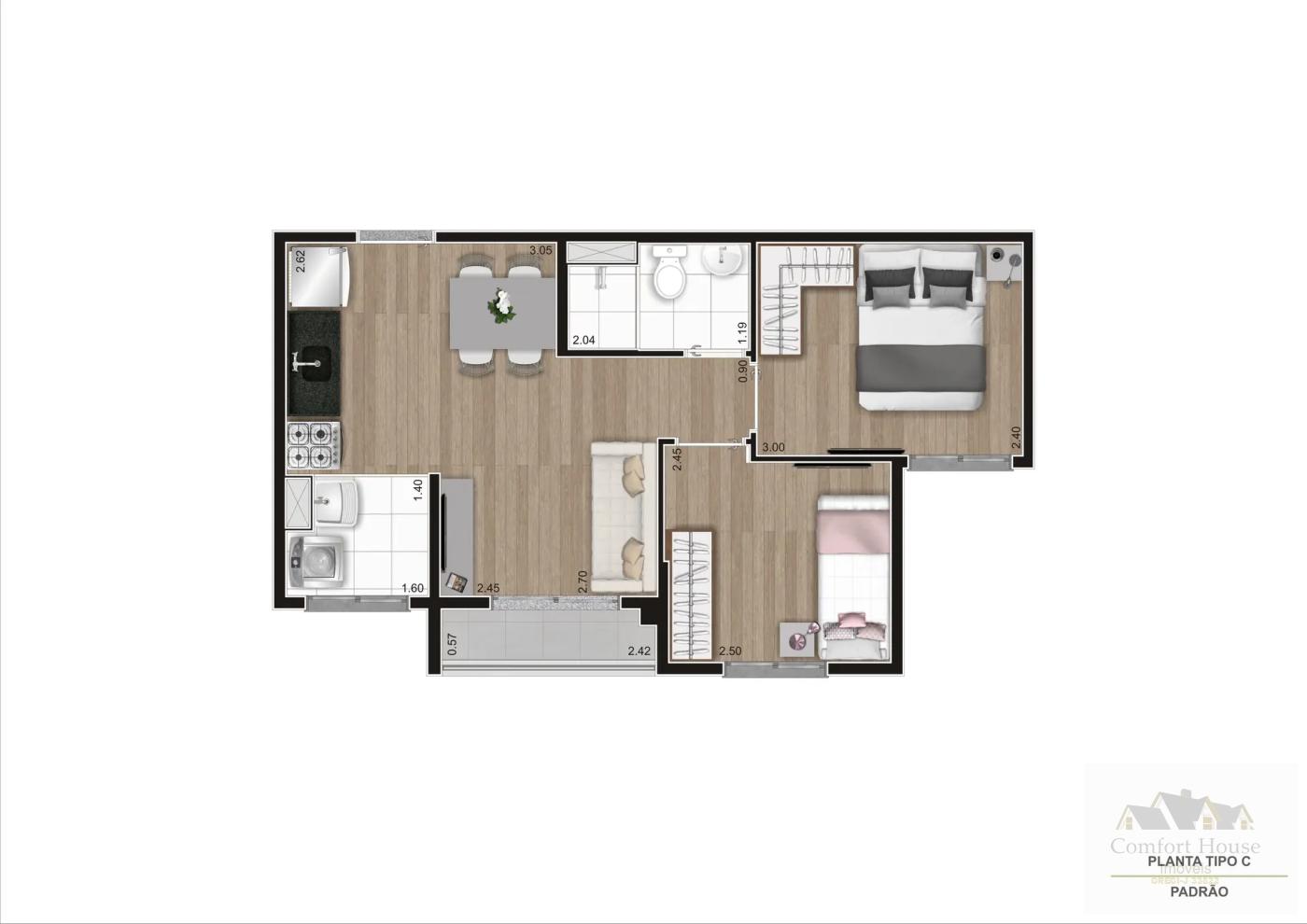 Casa, 2 quartos, 38 m² - Foto 23