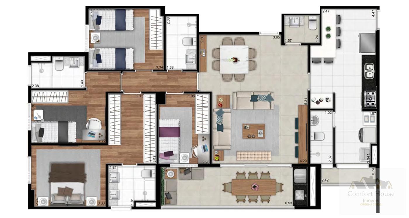 Apartamento, 4 quartos, 130 m² - Foto 35