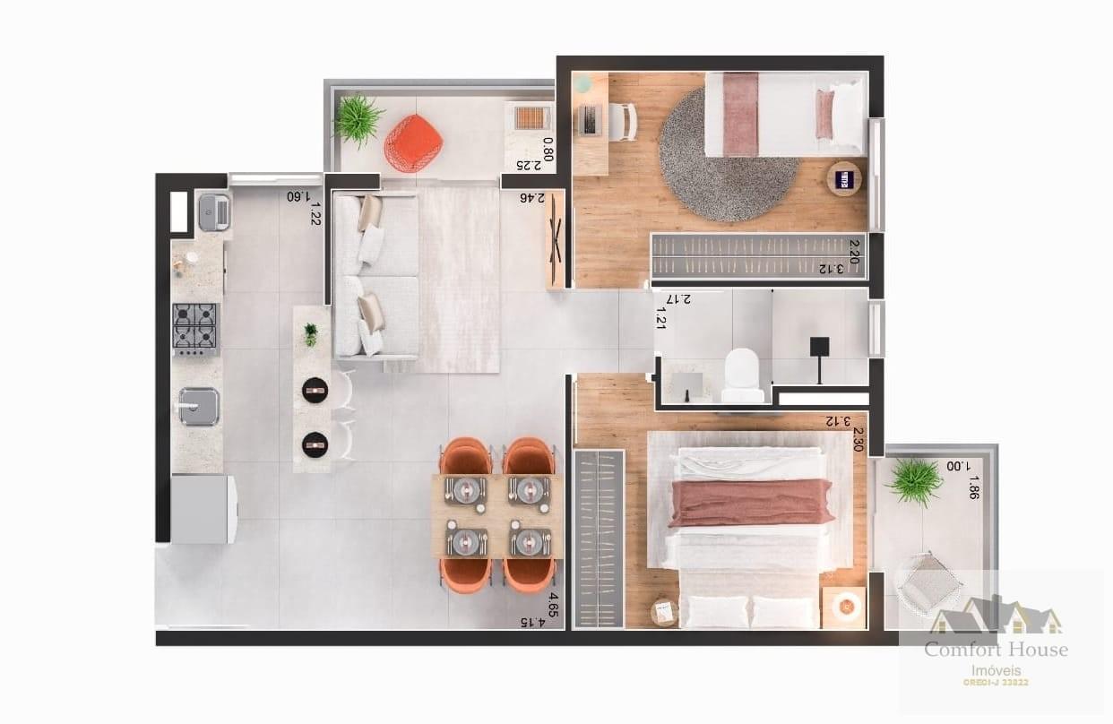 Casa, 2 quartos, 46 m² - Foto 8