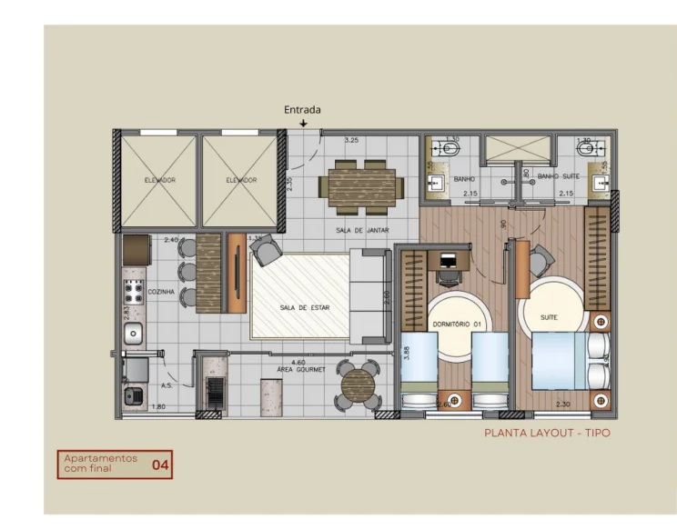 Apartamento, 2 quartos, 76 m² - Foto 13