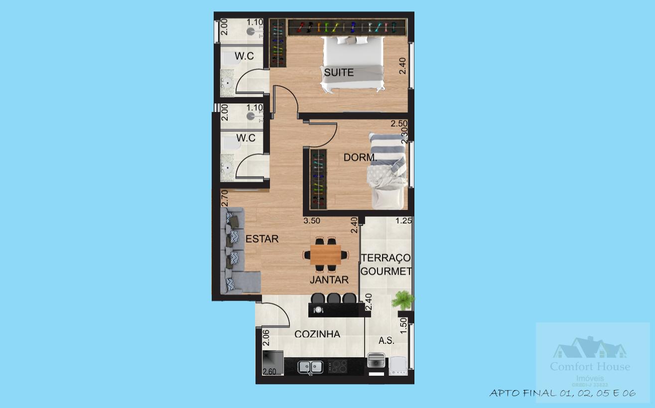 Casa, 2 quartos, 47 m² - Foto 11