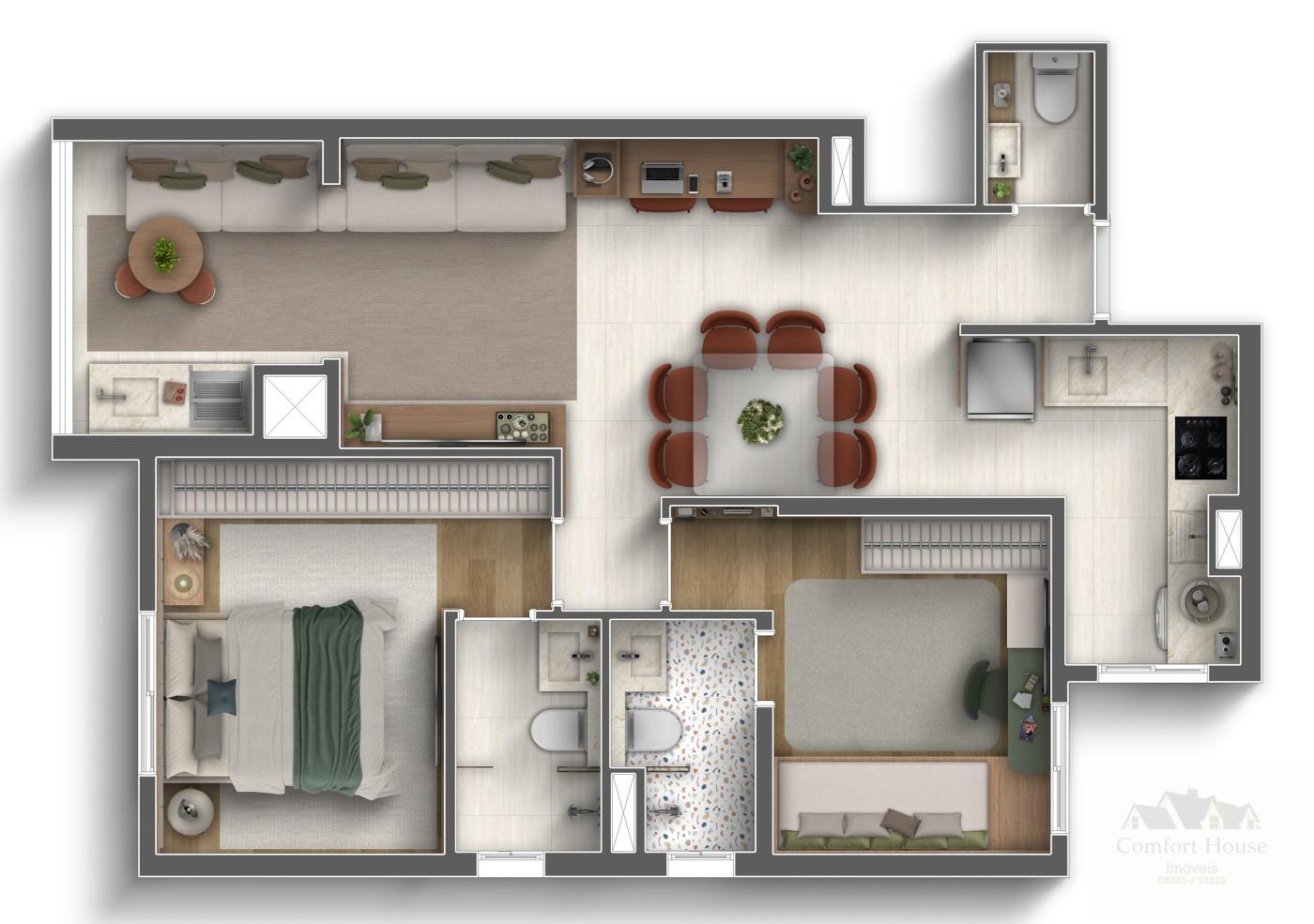 Apartamento, 2 quartos, 66 m² - Foto 20