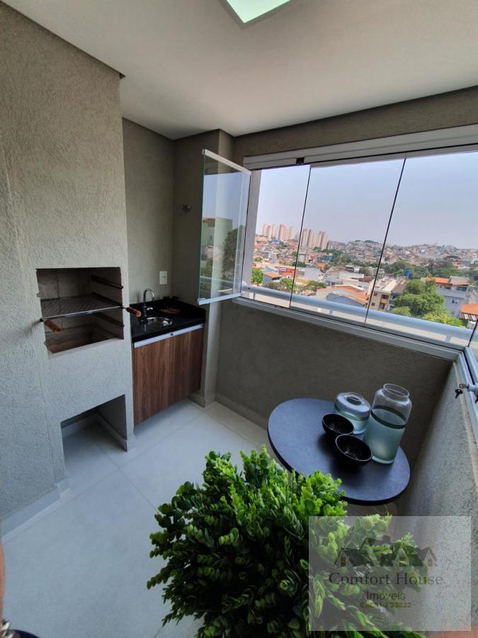 Apartamento em Santo Andre 2 quartos com suíte e varanda com churrasqueira